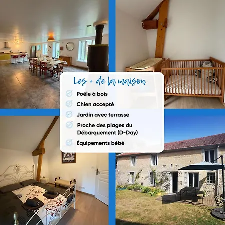 Maison Renovee En Pierres Sejour Spacieux Avec Jardin Et Terrasse Amenagee Pres Omaha & Bayeux A 5mn De La Tous Commerces Vakantiehuis